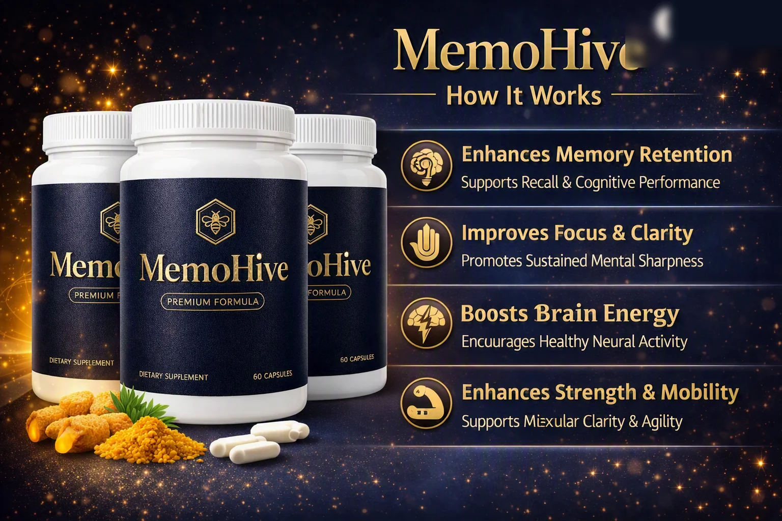 How MemoHive works infographic